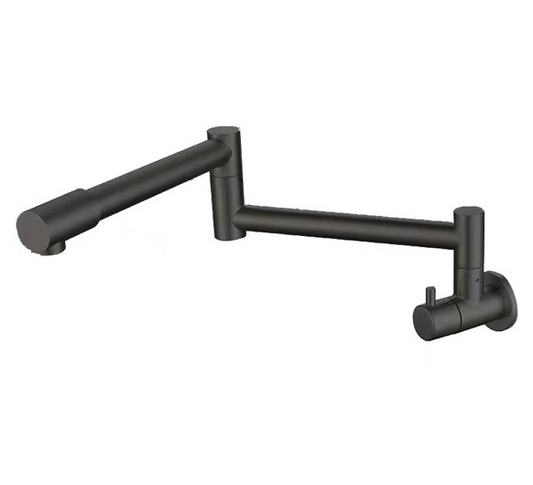 SUS304 Retractable Swivel Wall Sink Tap