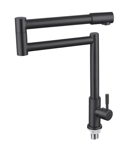 SUS304 Retractable Swivel Pillar Sink Tap