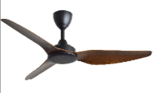 Alpha DC Motor Ceiling Fan- (52 ")  3 ABS Blade 6 speed  with Remote control - Walnut/MB