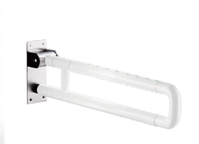 Commercial: Nylon Foldable U Shaped Grab Bar - White