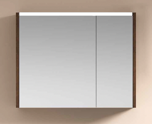 Solid Wood Mirror Cabinet with LED Lights