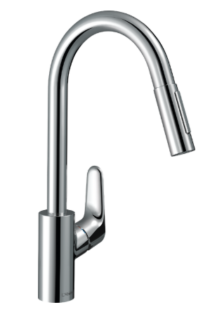 Hansgrohe Focus Single lever pull-out kitchen mixer 240 EcoSmart - Chrome