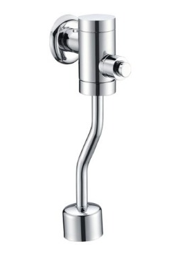Exposed Urinal Flush Valve with Push Button
