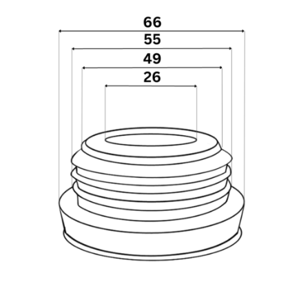 Water Closet Rubber Spud