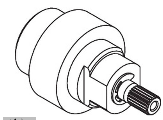 Hansgrohe adapter for handle