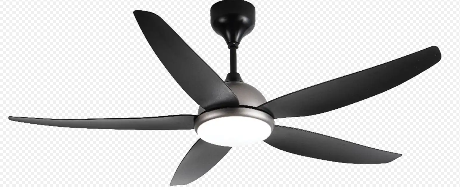 Rezo DC Motor LED Ceiling Fan (56") - 5 ABS Blade with 18 Speed Remote Control - Matte Black