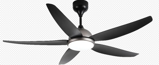 Rezo DC Motor LED Ceiling Fan (56") - 5 ABS Blade with 18 Speed Remote Control - Matte Black