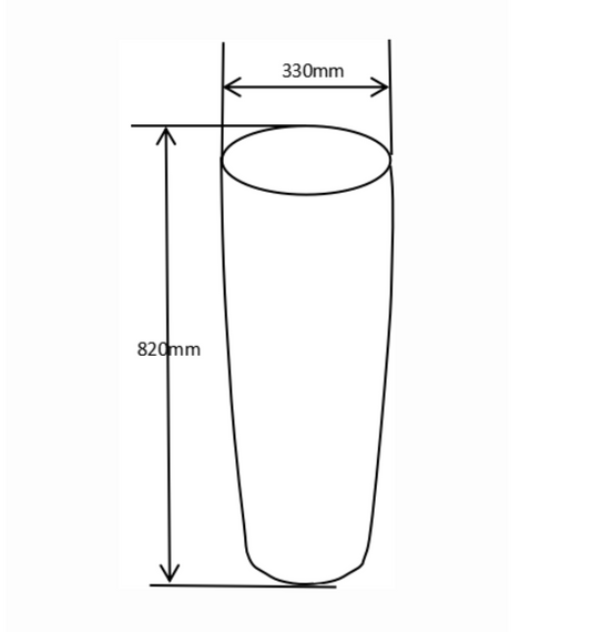 Free Standing Wash Basin - Cream Black