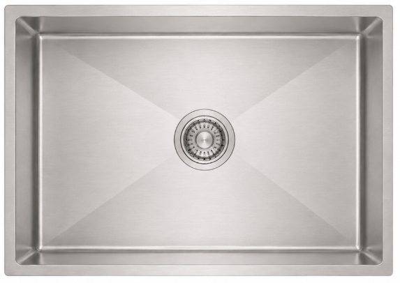 SUS304 Single Bowl Sink c/w Basket - Satin