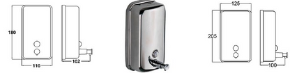 800ml Soap Dispenser - Polish