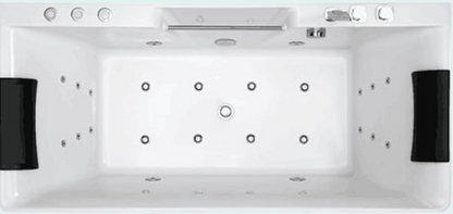 Built-In Massage Bathtub - White