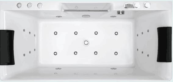 Built-In Massage Bathtub - White