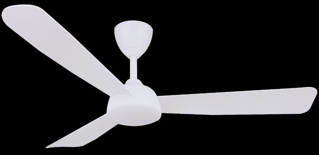 Alpha DC Motor Ceiling Fan- (52 ")  3 ABS Blade 8 speed  with Remote control - Matt White