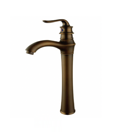Above Counter Basin Mixer - Antique Brass
