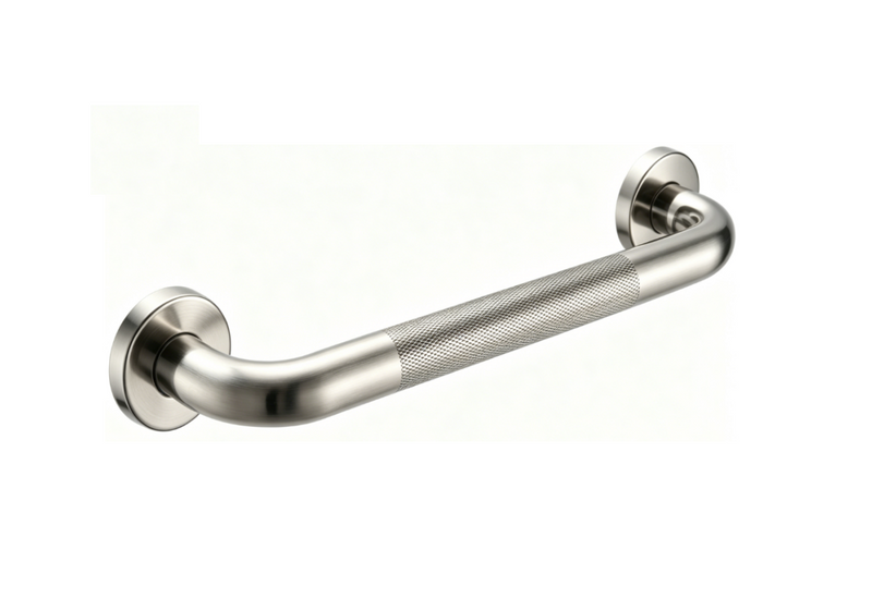 SUS304 Anti-Slip Knurled Safety Grab Bar - Satin