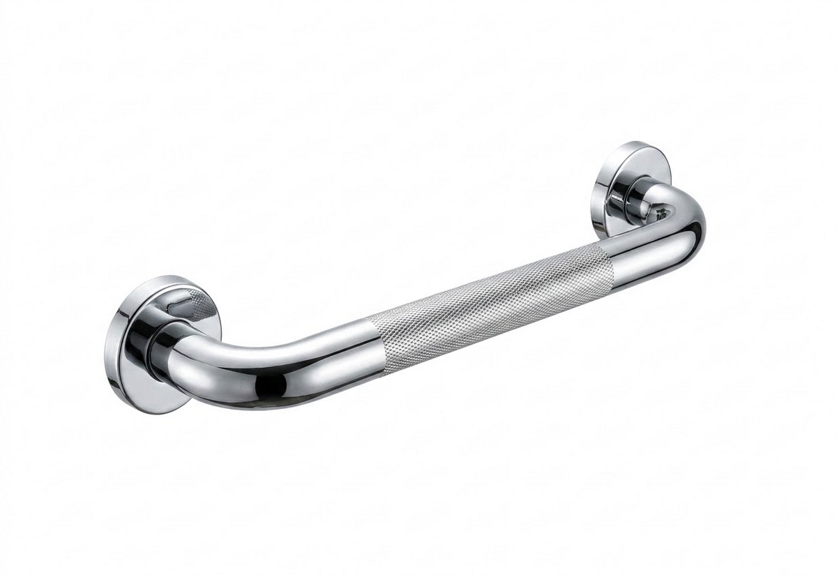 SUS304 Anti-Slip Knurled Safety Grab Bar - Polish