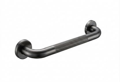SUS304 Anti-Slip Knurled Safety Grab Bar - Grey