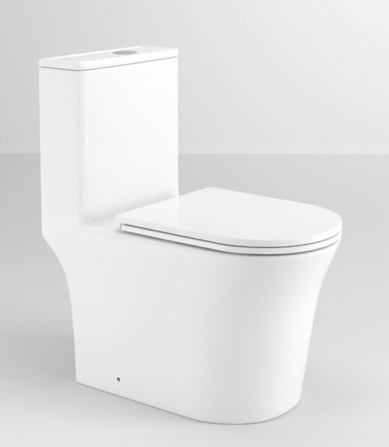 GLENZA Washdown Spinning Flush WC Complete Set c/w UF Seat Cover (S-250mm) - White