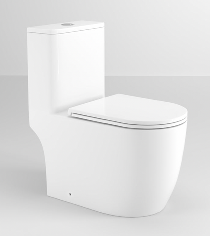 GOVA Washdown Spinning Flush WC Complete Set c/w UF Seat Cover (S-250mm) - White
