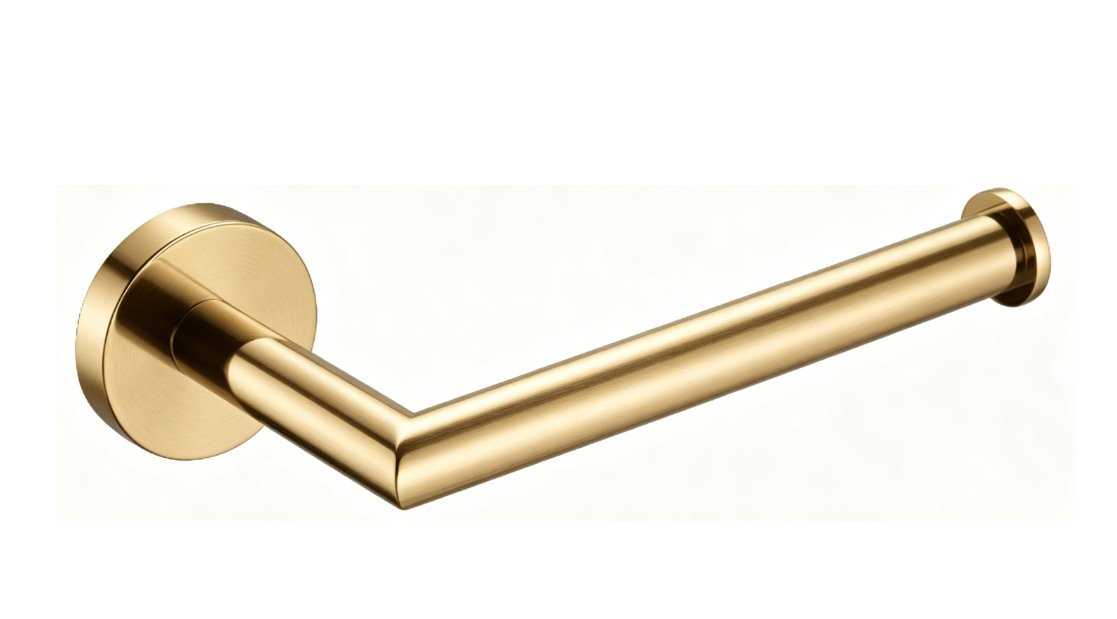 SUS304 Single Rod Paper Holder - Matt Gold