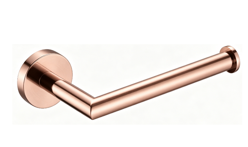 SUS304 Single Rod Paper Holder - Brushed Rose Gold