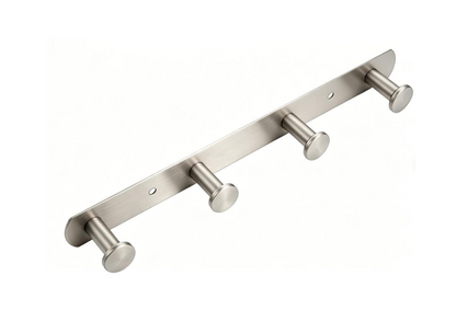 SUS304 4pcs Round Robe Hook - Satin