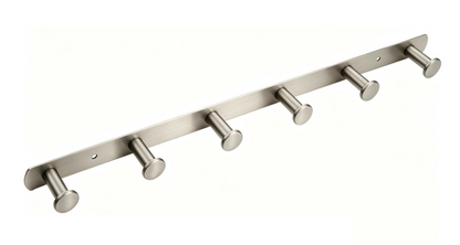 SUS304 6pcs Round Robe Hook - Satin