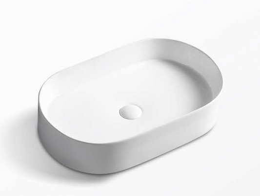 Oval Above Counter Wash Basin - White