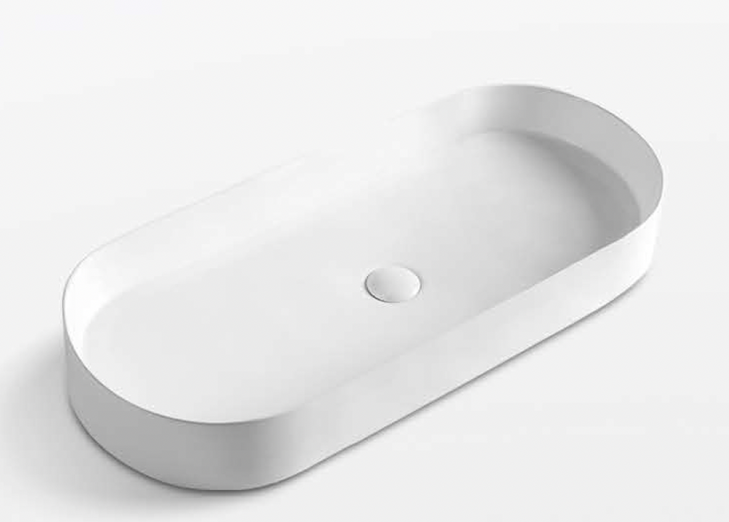 Oval Above Counter Wash Basin - White