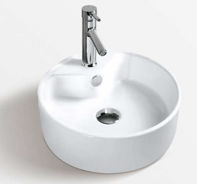 Round Above Counter Wash Basin - White