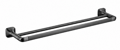 SUS304 Double Towel Bar (L600mm) - Matt Black
