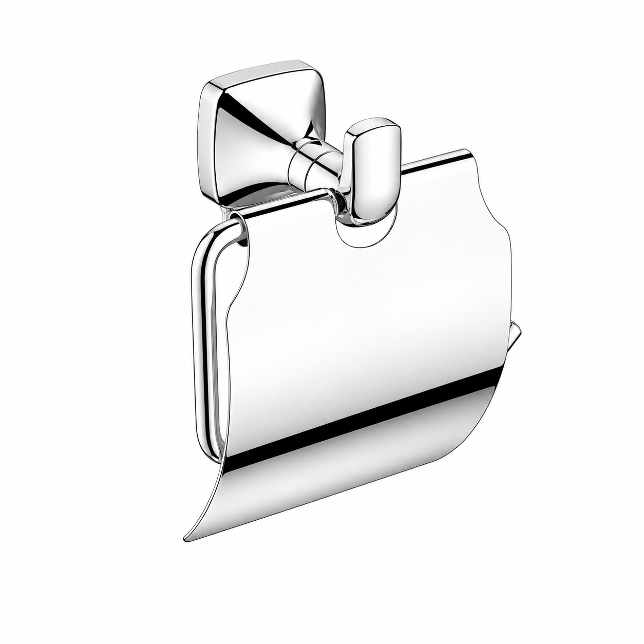 SUS304 Paper Holder with Cover - Chrome