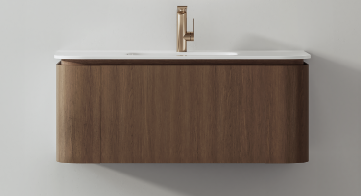 Plywood Cabinet with Ceramic Basin