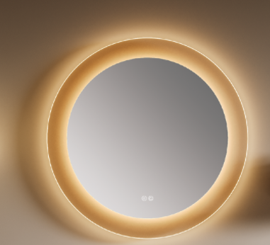 LED Mirror with Double Button (3 Color Lighting & Defog)