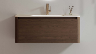 Plywood Cabinet with Sintered Stone Basin