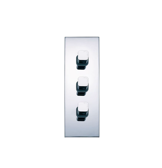 Three Way Concealed Bath Mixer with Diverter - Chrome