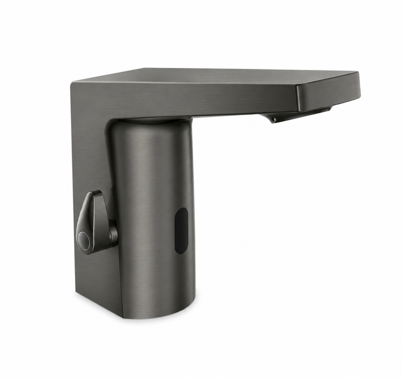 Commercial: Automatic Basin Mixer Tap (AC+DC) - Grey