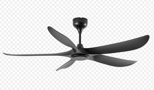 Rezo DC Motor Ceiling Fan- (58") 5 ABS Blade 18 Speed (F9+R9) with Remote control - Matt Black