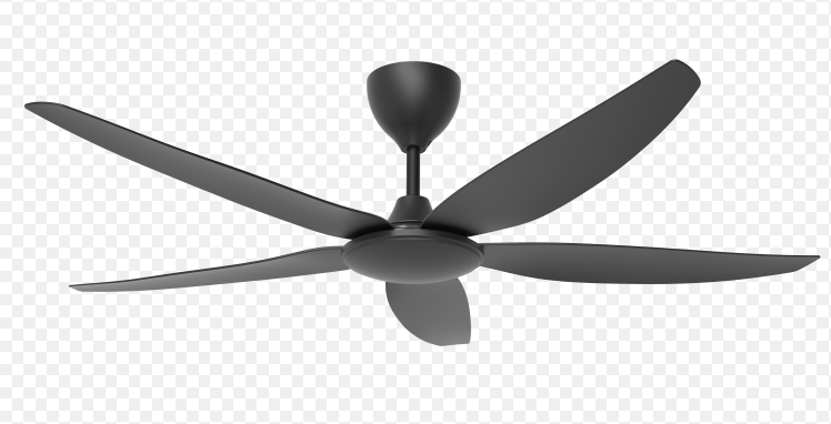 Rezo DC Motor Ceiling Fan- (56") 5 ABS Blade 18 Speed (F9+R9)  with Remote control - Matt Black
