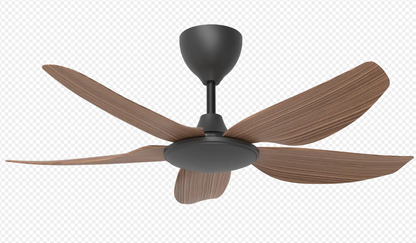 Rezo DC Motor Ceiling Fan- (42") 5 ABS Blade 18 Speed (F9+R9)  with Remote control - Matt Black