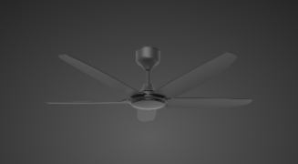 Rezo DC Motor Ceiling Fan - (56") 5 ABS Blade with 9+9 Speed Remote control - Matte Black