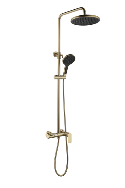 Exposed Shower Set - Matte Gold