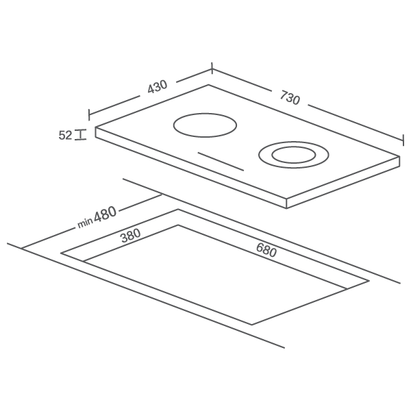 Robam Ceramic Hob - Black