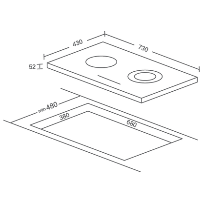 Robam Ceramic Hob - Black