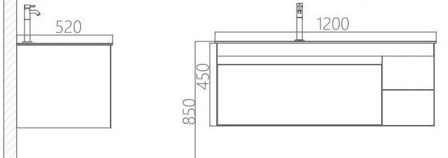 Main Basin Cabinet Set