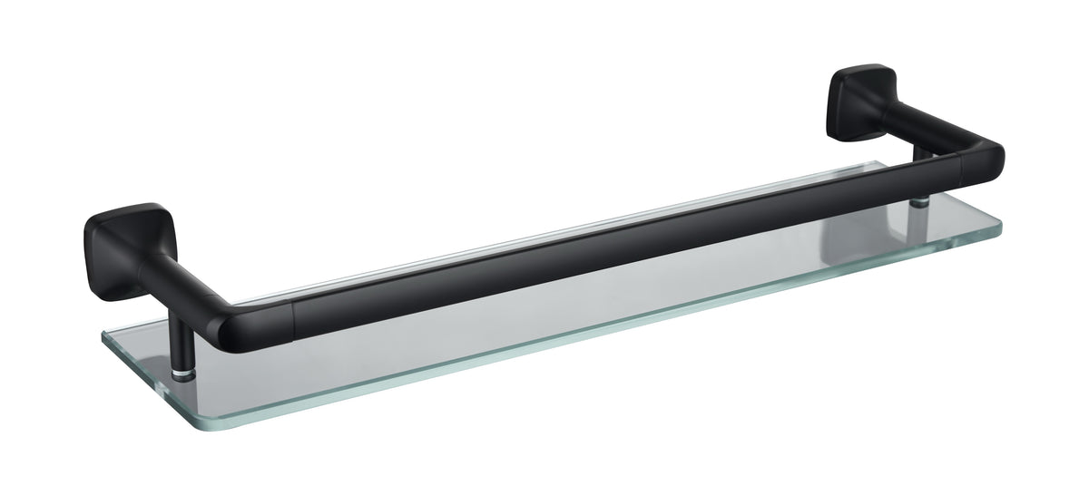 SUS304 Glass Shelf - Matt Black