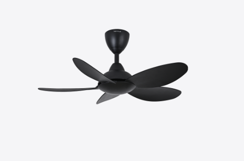 Alpha DC Motor Ceiling Fan- (36") 5 ABS Blade 6 speed with Remote control - Matt Black