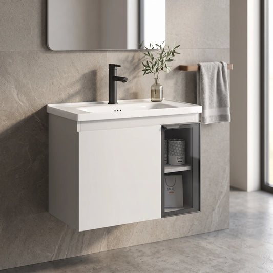 Aluminium Basin Cabinet Set in a room setting
