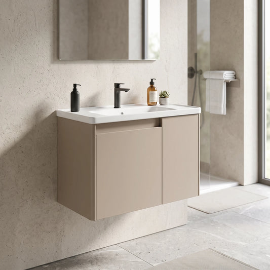 Basin Cabinet Set in a room setting