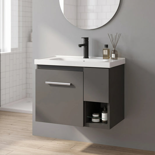 Aluminium Basin Cabinet Set in a room setting
